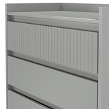 Kenton 4 Drawer Chest Dusk Grey from Roseland Furniture