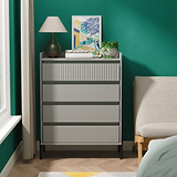 Kenton 4 Drawer Chest Dusk Grey from Roseland Furniture