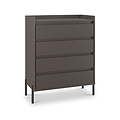 Kenton 4 Drawer Chest Graphite from Roseland Furniture