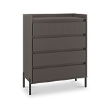Kenton 4 Drawer Chest Graphite from Roseland Furniture