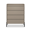 Kenton 4 Drawer Chest Mushroom Matt from Roseland Furniture