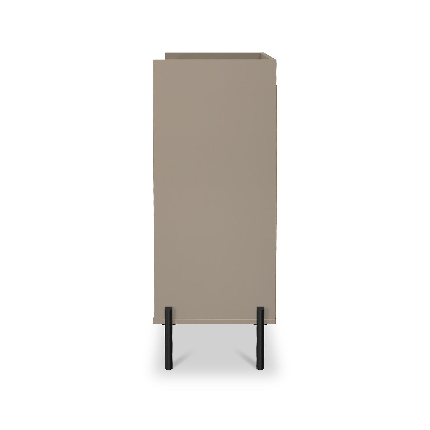 Kenton 4 Drawer Chest Mushroom Matt from Roseland Furniture
