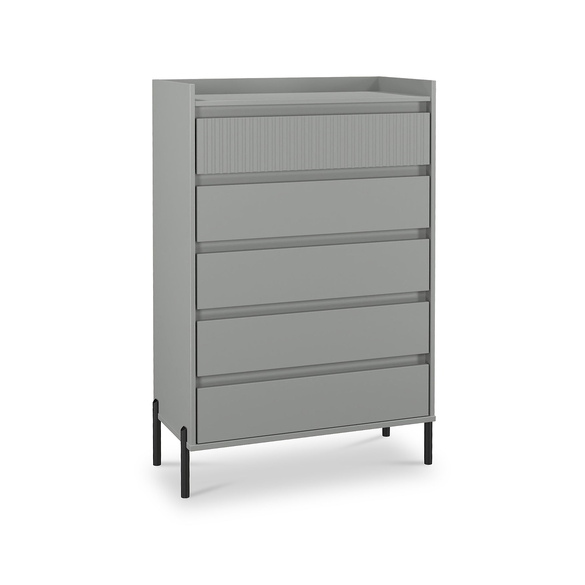 Kenton 5 Drawer Chest Dusk Grey from Roseland Furniture