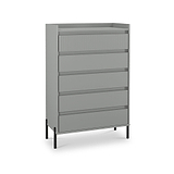 Kenton 5 Drawer Chest Dusk Grey from Roseland Furniture