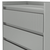 Kenton 5 Drawer Chest Dusk Grey from Roseland Furniture