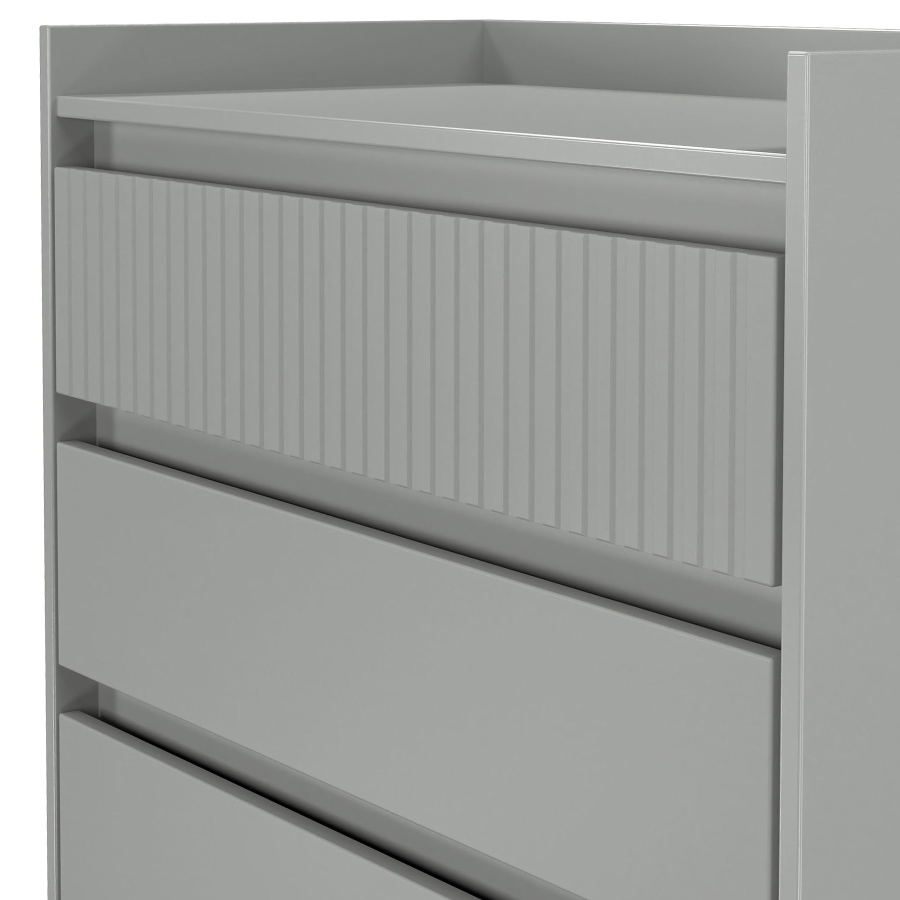Kenton 5 Drawer Chest Dusk Grey from Roseland Furniture