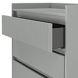 Kenton 5 Drawer Chest Dusk Grey from Roseland Furniture
