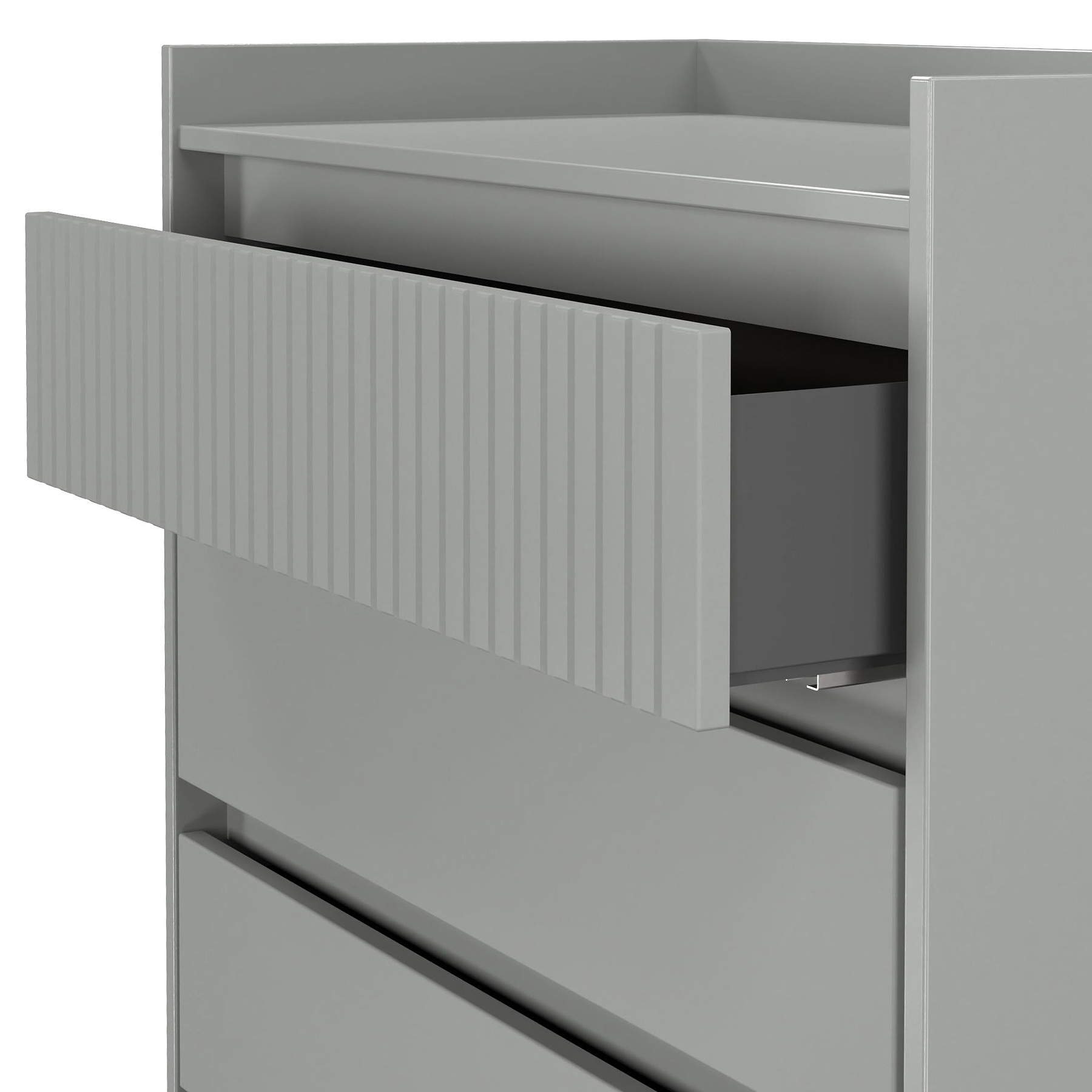 Kenton 5 Drawer Chest Dusk Grey from Roseland Furniture