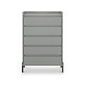 Kenton 5 Drawer Chest Dusk Grey from Roseland Furniture