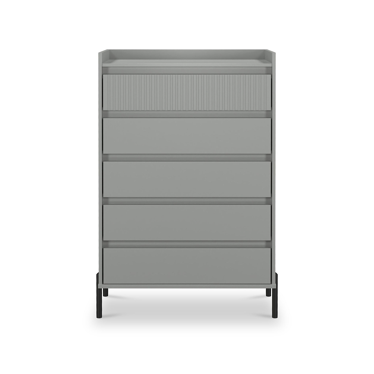 Kenton 5 Drawer Chest Dusk Grey from Roseland Furniture