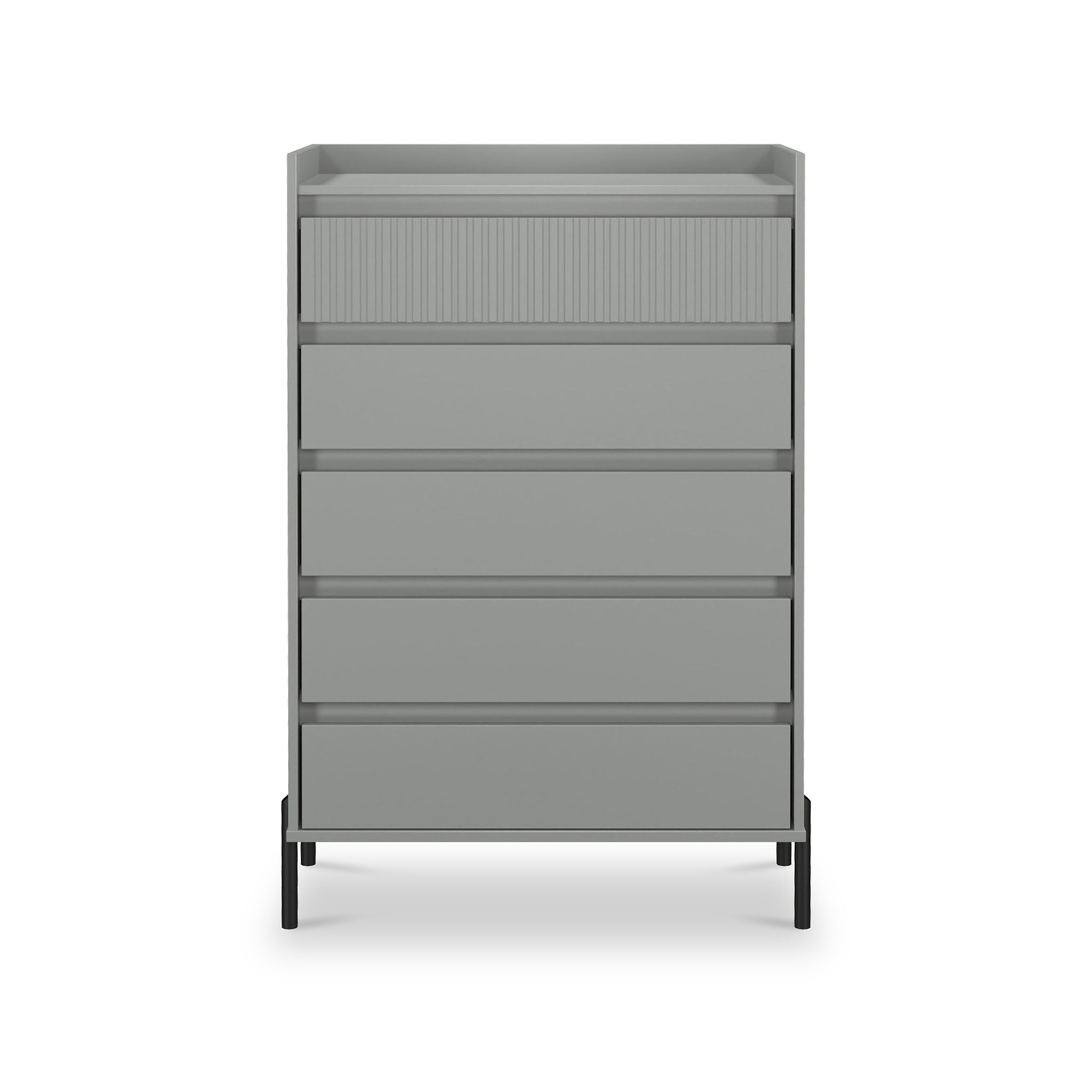 Kenton 5 Drawer Chest Dusk Grey from Roseland Furniture
