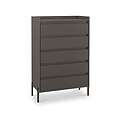 Kenton 5 Drawer Chest Graphite from Roseland Furniture