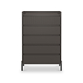 Kenton 5 Drawer Chest Graphite from Roseland Furniture
