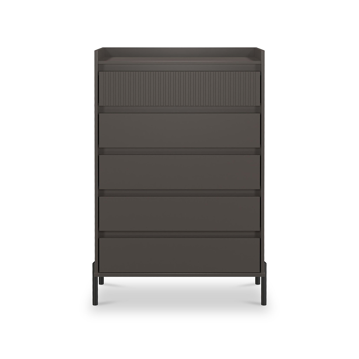 Kenton 5 Drawer Chest Graphite from Roseland Furniture