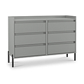 Kenton 6 Drawer Chest Dusk Grey from Roseland Furniture