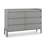 Kenton 6 Drawer Chest Dusk Grey from Roseland Furniture