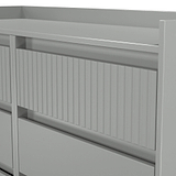 Kenton 6 Drawer Chest Dusk Grey from Roseland Furniture