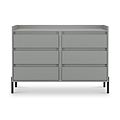 Kenton 6 Drawer Chest Dusk Grey from Roseland Furniture