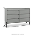 Kenton 6 Drawer Chest Dusk Grey from Roseland Furniture