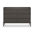 Kenton 6 Drawer Chest Graphite from Roseland Furniture