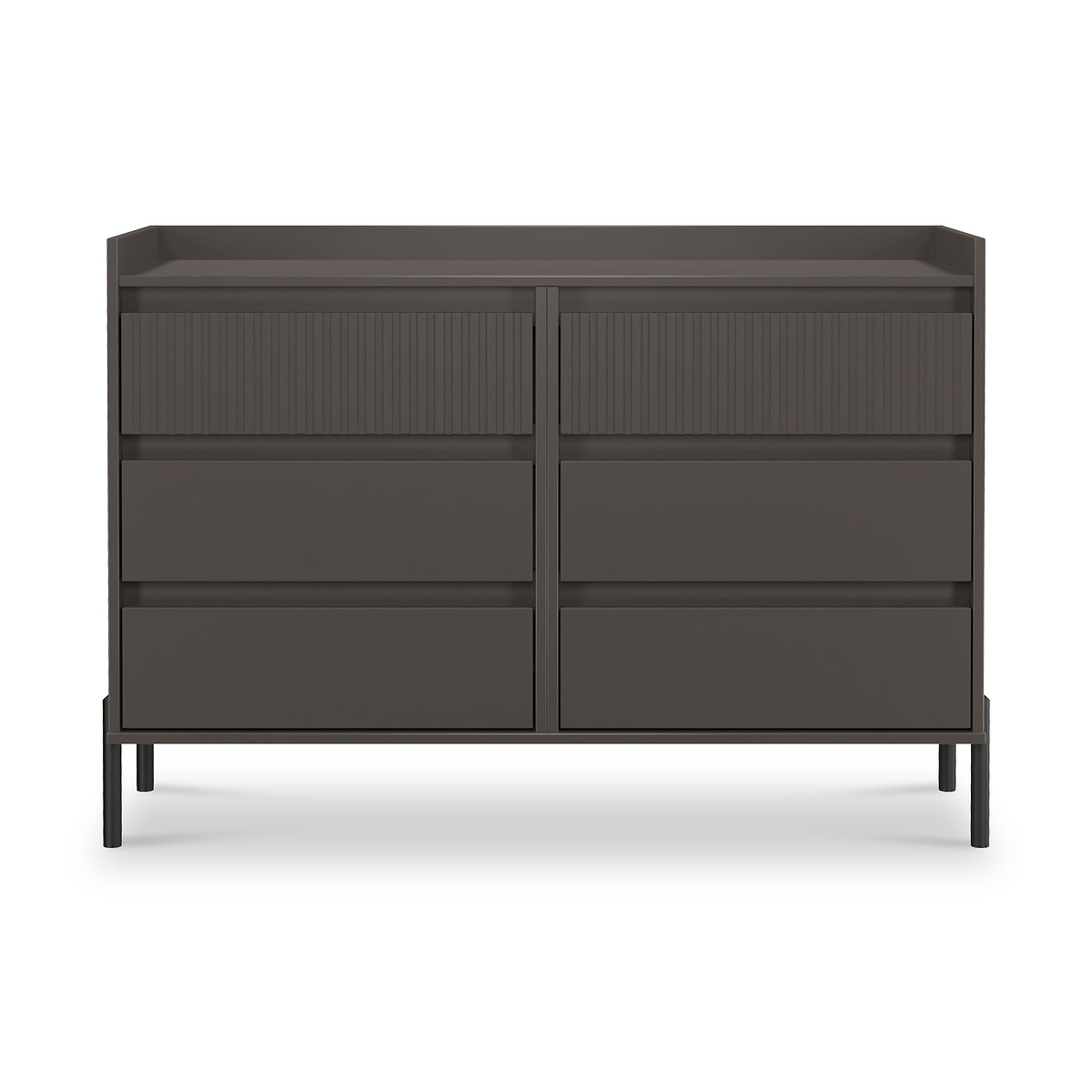 Kenton 6 Drawer Chest Graphite from Roseland Furniture