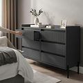 Kenton 6 Drawer Chest Graphite from Roseland Furniture