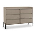 Kenton 6 Drawer Chest Mushroom Matt  from Roseland Furniture