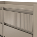 Kenton 6 Drawer Chest Mushroom Matt  from Roseland Furniture