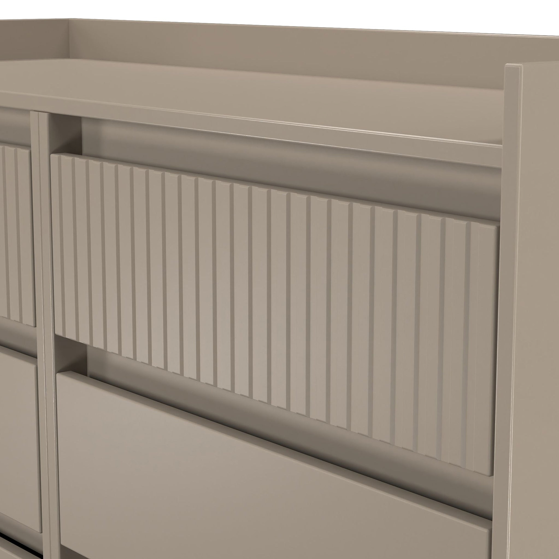 Kenton 6 Drawer Chest Mushroom Matt  from Roseland Furniture
