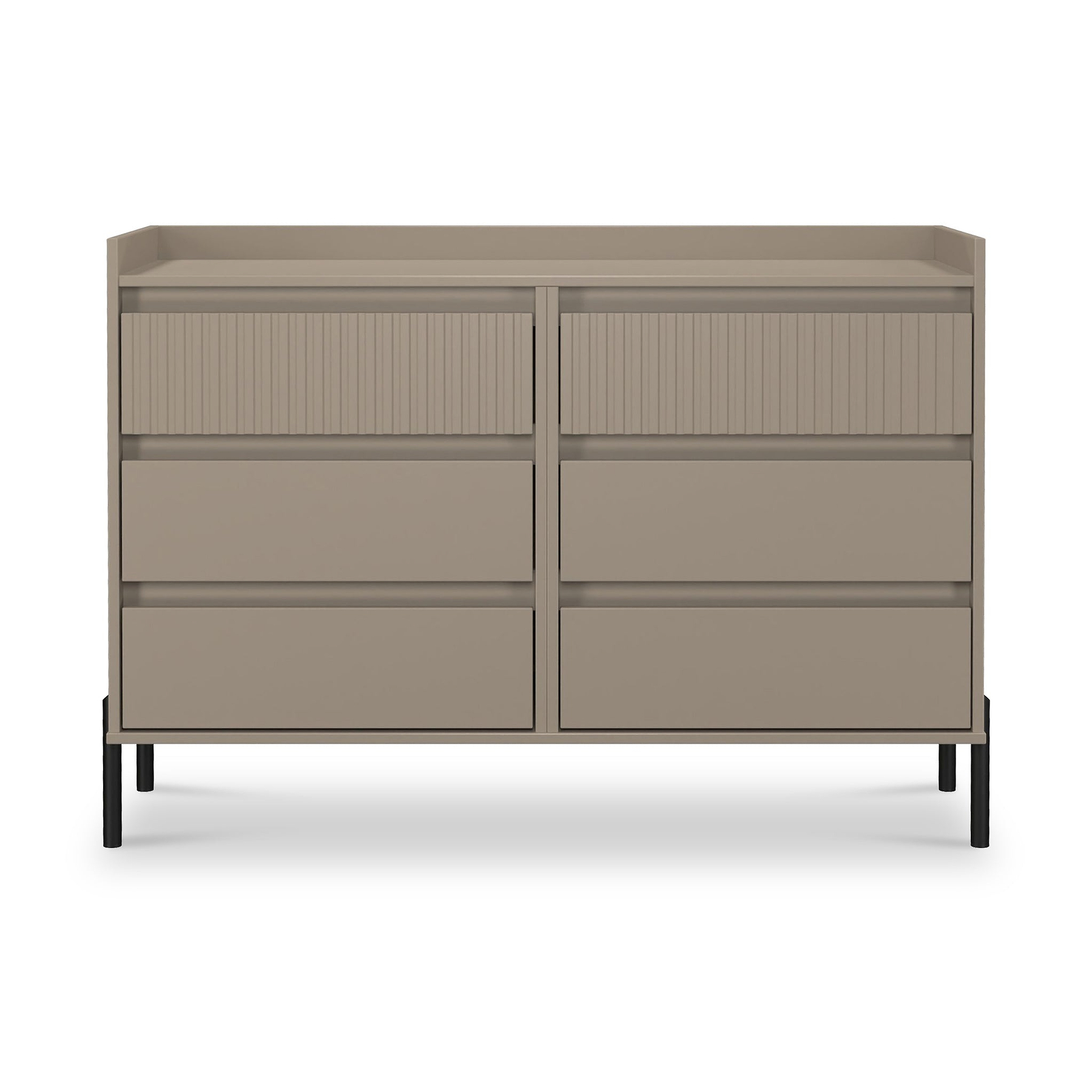 Kenton 6 Drawer Chest Mushroom Matt  from Roseland Furniture