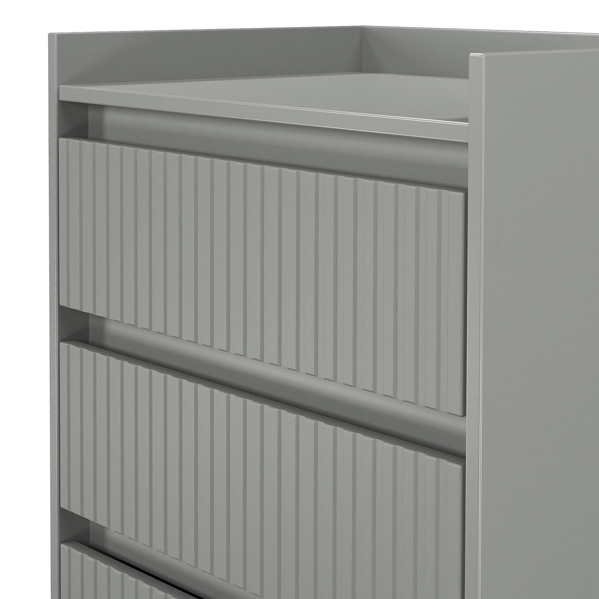 Kenton 3 Drawer Compact Chest Dusk Grey  from Roseland Furniture