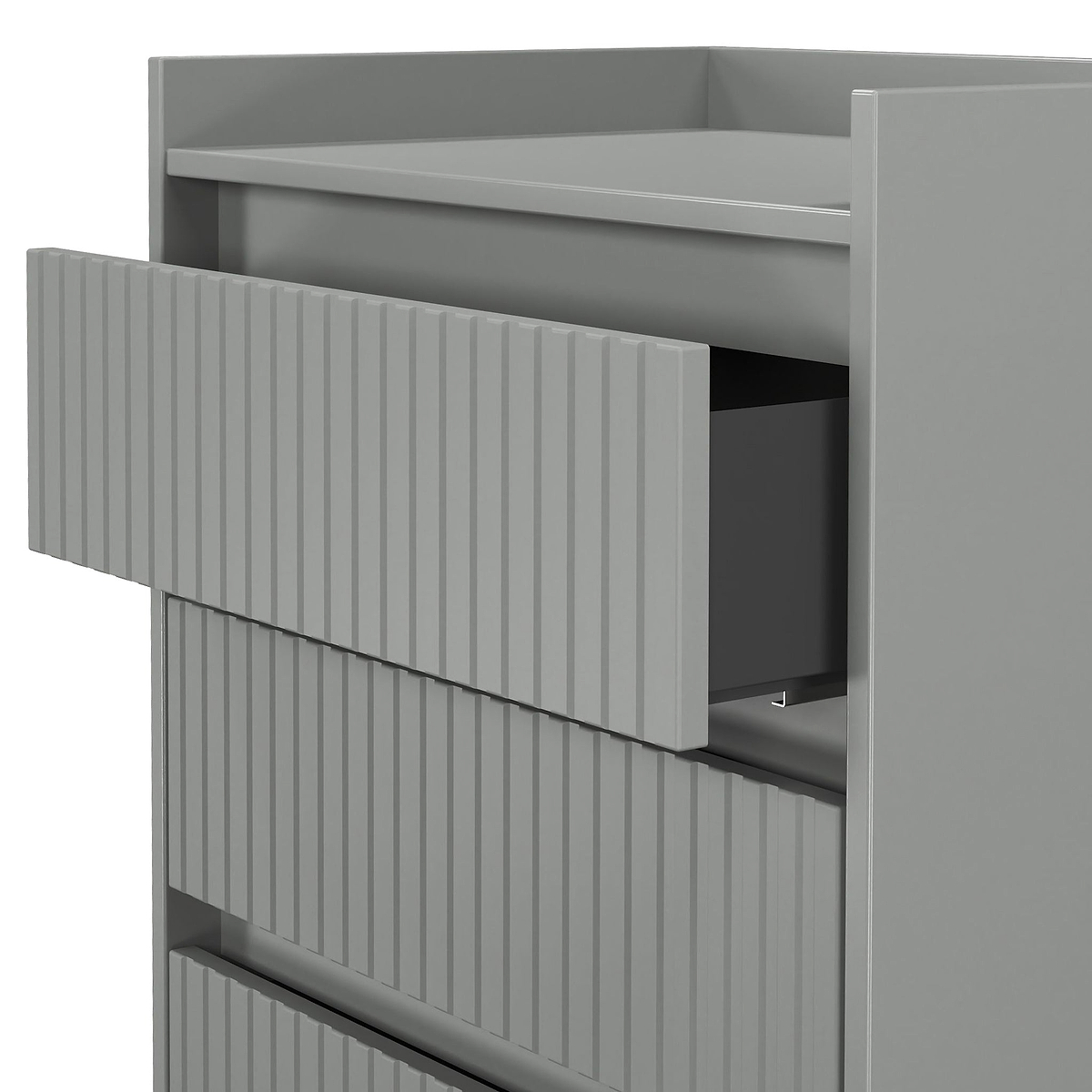 Kenton 3 Drawer Compact Chest Dusk Grey  from Roseland Furniture