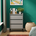 Kenton 3 Drawer Compact Chest Dusk Grey  from Roseland Furniture