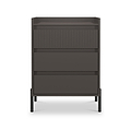 Kenton 3 Drawer Compact Chest Graphite from Roseland Furniture