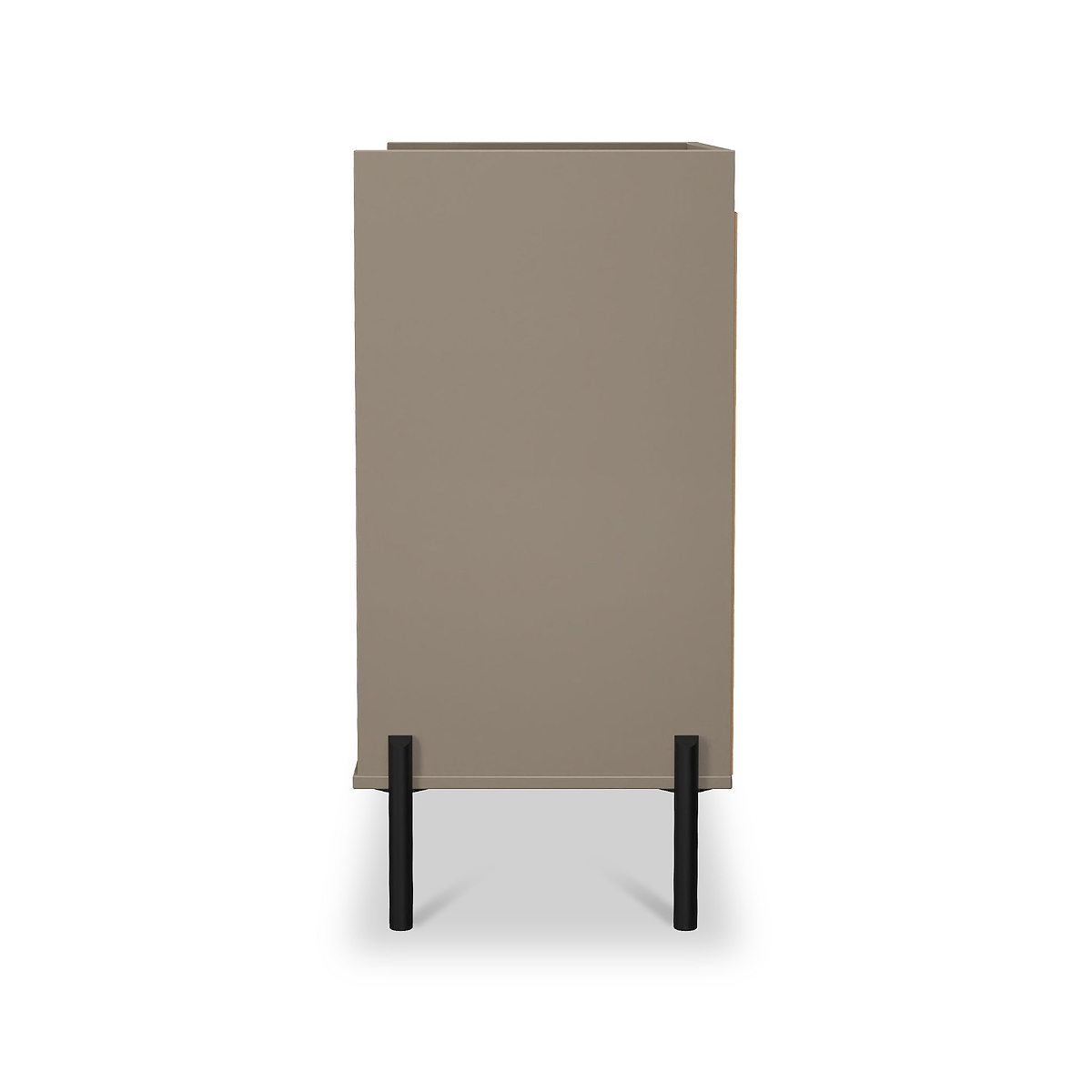 Kenton 3 Drawer Compact Chest Mushroom Matt from Roseland Furniture
