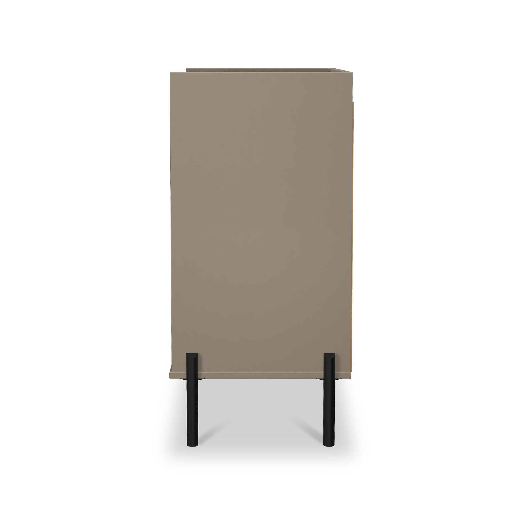 Kenton 3 Drawer Compact Chest Mushroom Matt from Roseland Furniture