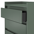 Kenton 3 Drawer Compact Chest Reed Green from Roseland Furniture