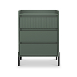 Kenton 3 Drawer Compact Chest Reed Green from Roseland Furniture