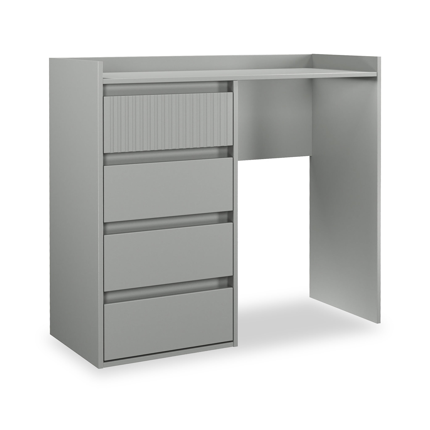 Kenton 4 Drawer Dressing Table Dusk Grey from Roseland Furniture