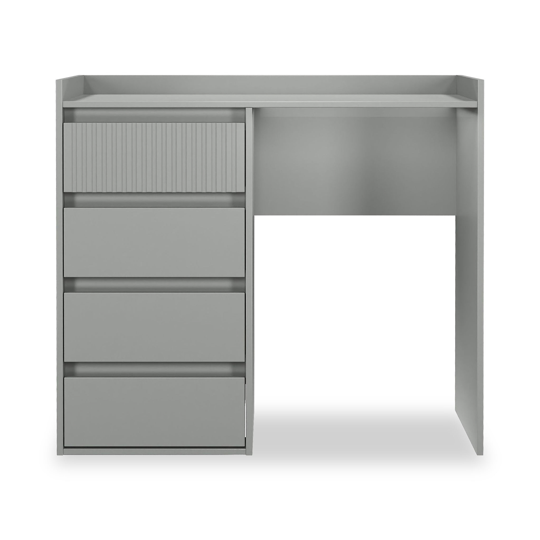 Kenton 4 Drawer Dressing Table Dusk Grey from Roseland Furniture