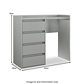 Kenton 4 Drawer Dressing Table Dusk Grey from Roseland Furniture