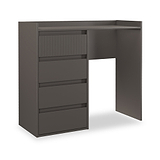 Kenton 4 Drawer Dressing Table Graphite from Roseland Furniture