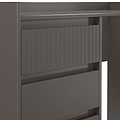 Kenton 4 Drawer Dressing Table Graphite from Roseland Furniture