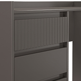 Kenton 4 Drawer Dressing Table Graphite from Roseland Furniture
