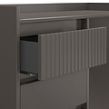 Kenton 4 Drawer Dressing Table Graphite from Roseland Furniture