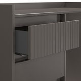Kenton 4 Drawer Dressing Table Graphite from Roseland Furniture