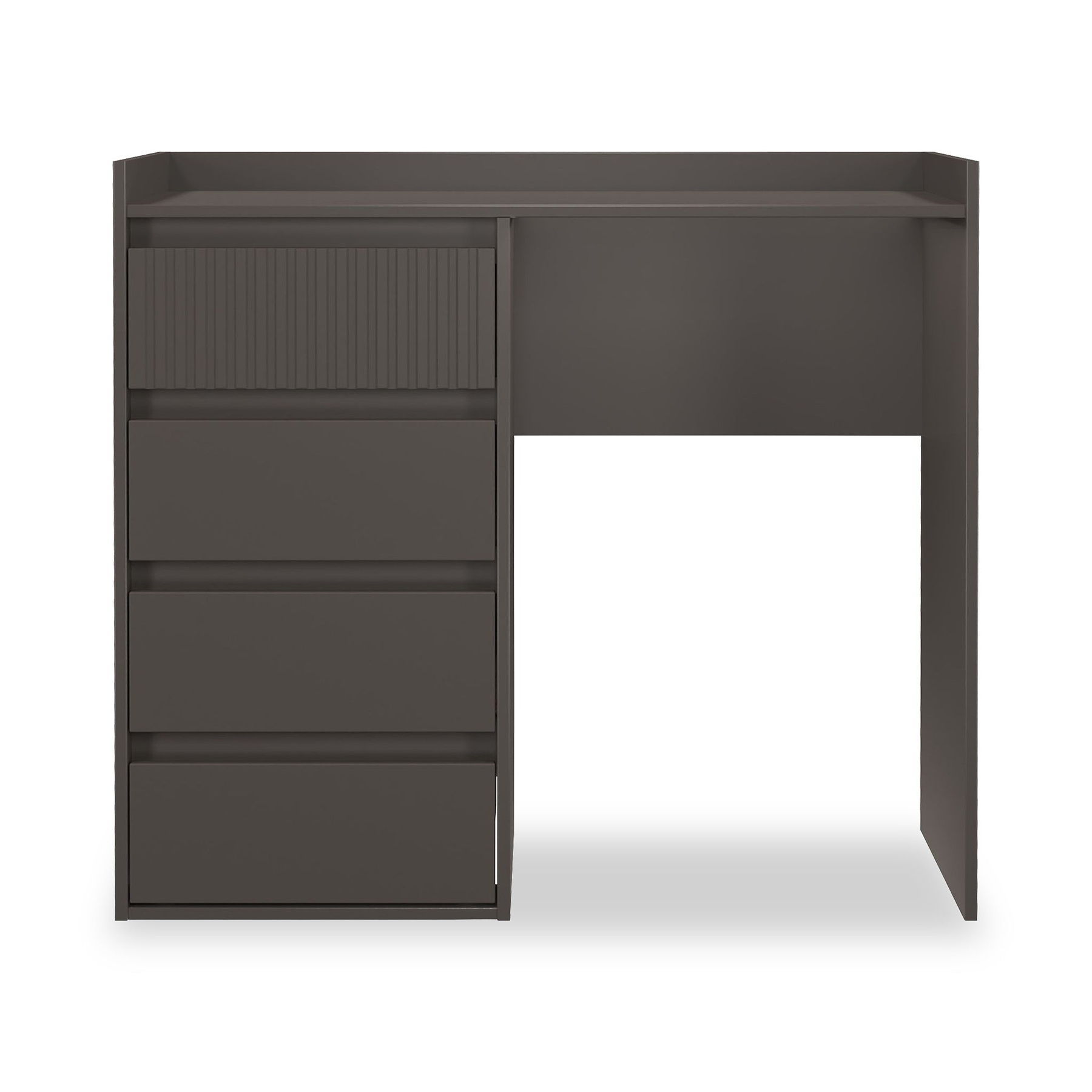 Kenton 4 Drawer Dressing Table Graphite from Roseland Furniture