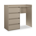 Kenton 4 Drawer Dressing Table Mushroom Matt from Roseland Furniture