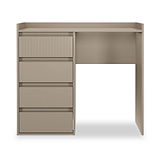 Kenton 4 Drawer Dressing Table Mushroom Matt from Roseland Furniture