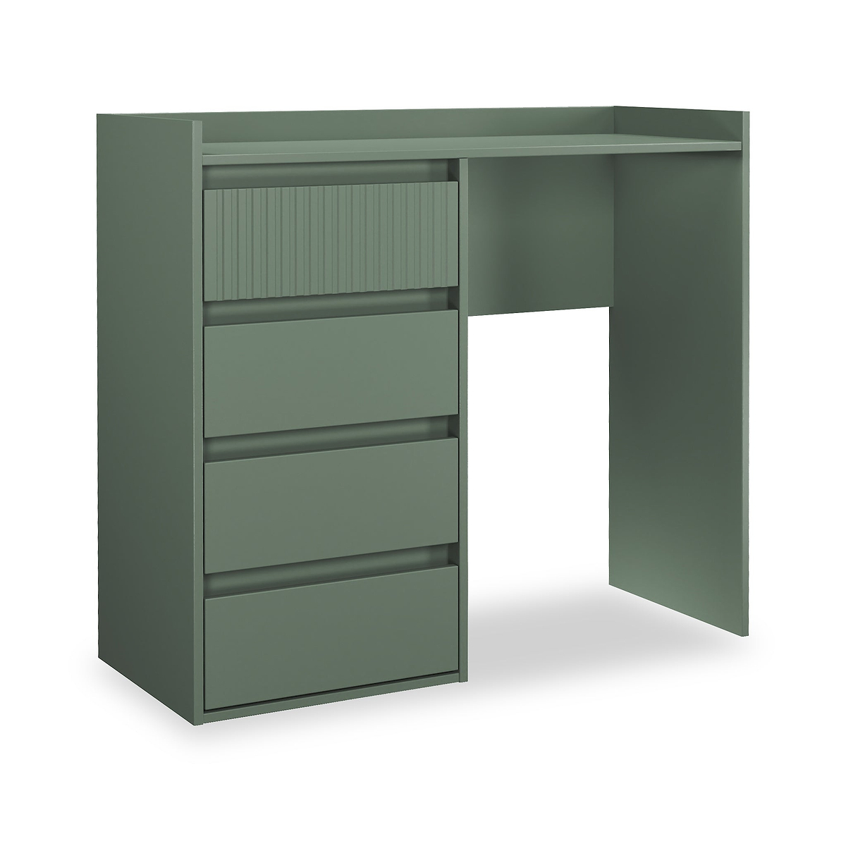 Kenton 4 Drawer Dressing Table Reed Green from Roseland Furniture